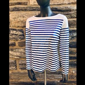 Electric Blue Striped Top